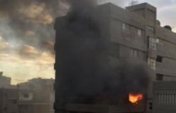5 سيارات إطفاء تحاول السيطرة على حريق بشقة سكنية فى شارع السودان بالجيزة