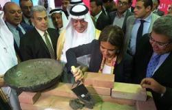 بالصور.. وزير المالية السعودى يضع حجر الأساس لتطوير "قصر العينى"