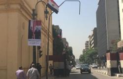 أعلام مصر وفرنسا تزين محيط مجلس النواب استعداد لزيارة الرئيس الفرنسى