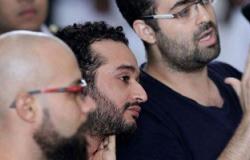 بالصور.. بدء نظر استئناف "دومة وماهر" ومحمد عادل على حبسهم 6 أشهر للتعدى على ضابط