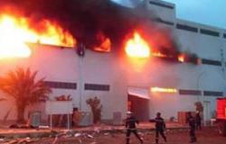 جهود مكثفة للسيطرة على حريق مصنع كتان الغربية بعد ساعة ونصف من اشتعاله