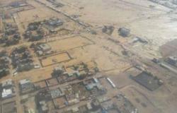 بالصور.. أماكن مخرات السيول بمدينة غارب الغارقة