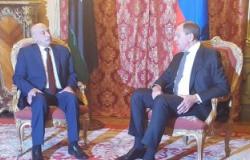 رئيس مجلس نواب ليبيا يبحث مع وزير الخارجية الروسى سبل دعم الجيش الليبى