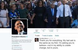 "تغريدة الوداع" لـ باراك أوباما تحطّم الأرقام القياسية