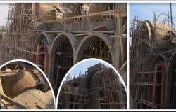 بالصور.. "اليوم السابع" يرصد أعمال ترميم الكنائس المحترقة بالمنيا