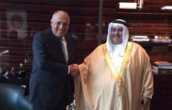 وزير الخارجية يبحث مع نظيره البحرينى مجمل العلاقات الثنائية بين البلدين
